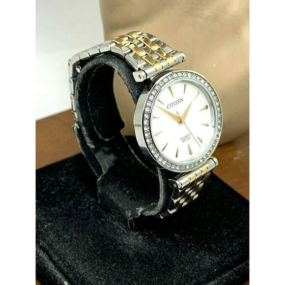 Citizen Women's Watch ER0216-67D Quartz White Mother of Pearl Dial Two Tone - Picture 2 of 13